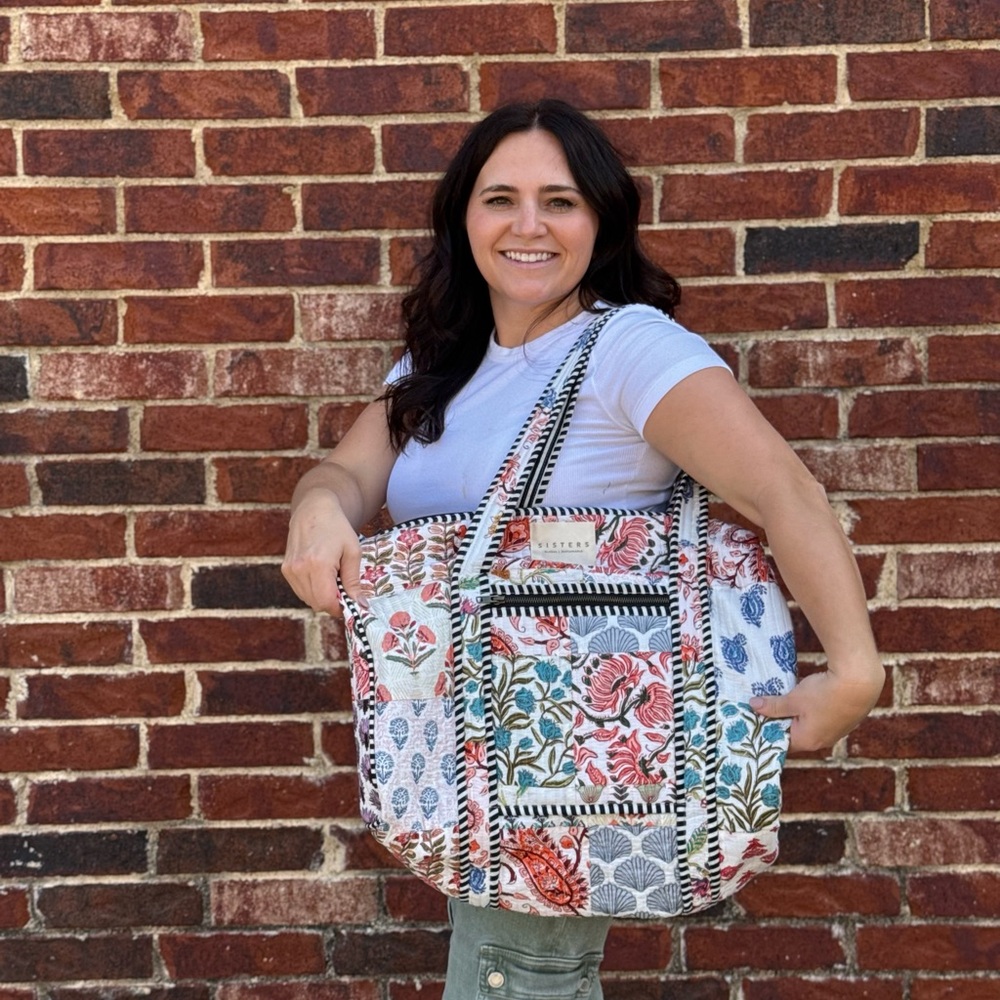 Floral Duffel Bag